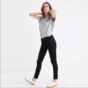 Madewell Womens black skinny skinny thin jeans Size 28